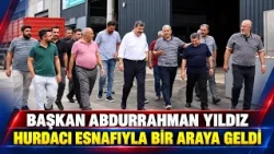 Mayor Abdurrahman Yıldız meets with scrap metal dealers