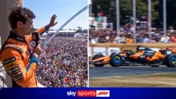 Lando Norris drives McLaren MCL60 at Goodwood! 🟠