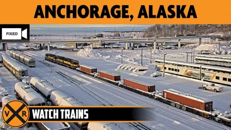 Anchorage - Alaska Railroad Yard - North View